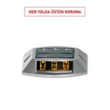 Evelux 11922 Sl Solar Yol Butonu | Güneş Enerjili, Alüminyum Gövde, Ip65 Koruma, Çift Yönlü Flaşör