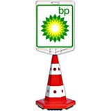 Evelux Bp Logo Çift Taraf Baskı Trafik Koni Seti