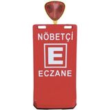 Evelux Flaşör Lambalı Eczane Baskılı Çift Yön Ultra Levhalı Reklam Dubası Kırmızı Renk 7.5 kg