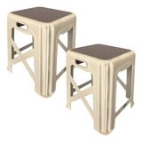 Evelux Modern Orta Boy Plastik Tabure 2 Li