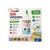 even art 147 ml Sıvı Yapıştırıcı Şeffaf Güçlü Okul Tutkalı Çocuklar İçin Güvenli Sağlığa Zararlı Madde İçermez