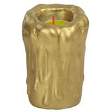 Evene Altın Mumluk Şamdan Tealight Mum Uyumlu Büyük Erimiş Mum Model 8682874833094