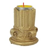 Evene Altın Mumluk Şamdan Tealight Mum Uyumlu Tarihi Sütun Model 8682874834299