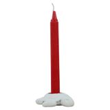 Evene Beyaz Mumluk Şamdan Tealight Ve Ince Mum Uyumlu Kaplumbağa Model 8682874834619