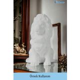 Evene Biblo Dekoratif Obje Heykel Aslan Biblo Dekoratif Süs Eşyası Beyaz Model 36 ebiblomodel36