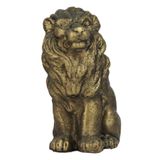 Evene Biblo Dekoratif Obje Heykel Biblo Aslan Biblo Dekoratif Süs Eşyası Altın Eskitme Renk Model 2, eoturanaslan