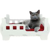 Evene Büyük Kedi Yatağı Dayanıklı Ahşap Model 50 x 35 cm Yerden Yüksek Tasarım ile Konforlu