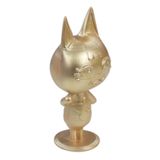 Evene Dekoratif Kedi Biblo Heykel Altın Renk 115 x 60 cm El Yapımı Süs Eşyası, edekokkedi1