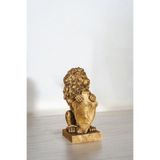 Evene Dekoratif Obje Biblo Aslan Heykel Altın Eskitme Model 54 21x11 cm, ebiblomodel54