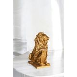 Evene Dekoratif Obje Biblo Aslan Heykel Altın Renk Salon Masa Üstü Süs Eşyası 20x10 cm, ebiblomodel55