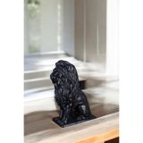 Evene Dekoratif Obje Biblo Aslan Heykel Siyah Model 57 20x8 cm Salon Masa Üstü Süs Eşyası, ebiblomodel57