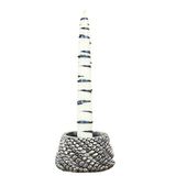 Evene Gümüş Eskitme Mumluk Şamdan Tealight Ve Ince Mum Uyumlu Ejderha Yumurtası Model 8682874834473