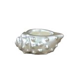 Evene Gümüş Mumluk Şamdan Tealight Mum Uyumlu Deniz Kabuğu Model 8682874833490