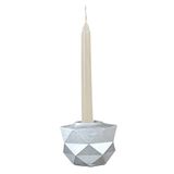Evene Gümüş Mumluk Şamdan Tealight Ve Ince Mum Uyumlu Prizma Model 8682874834824
