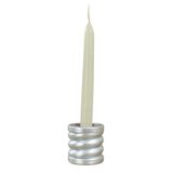 Evene Gümüş Mumluk Şamdan Tealight Ve Ince Mum Uyumlu Spiral Model 8682874832899