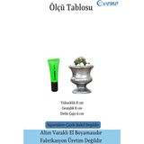 Evene Kaktüs Saksısı Dekoratif Saksı Model 14 - Siyah - Gri