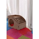 Evene Kedi Evi Kedi Yuvası Kedi Kulübesi Ahşap Kedi Evi Büyük Kedi Evi Model 5 Ceviz