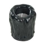 Evene Siyah Mumluk Şamdan Tealight Mum Uyumlu Orta Erimiş Mum Model 8682874833315