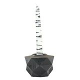 Evene Siyah Mumluk Şamdan Tealight Ve Ince Mum Uyumlu Prizma Model 8682874834848