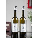 Evengy Ahşap Stantlı Amber 2'li 750 ml Zeytinyağı Sıvıyağ Şişesi Yağdanlık Yağlık 750 ml - Renkli