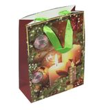 Event Party Store 18 cm X 23 cm 1 Adet Yılbaşı Karton Çanta Simli Mum