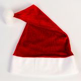 EVENTPARTYSTORE A-Yılbaşı Kadife Şapka Kırmızı,Noelbaba Şapkası