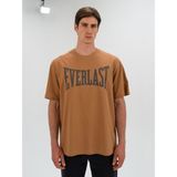Ever Classics Comfort Logo Koyu Bej Erkek Tişört - XL
