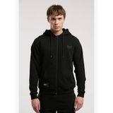 Ever Essentials Regular Siyah Erkek Kapüşonlu Full Zip Sweatshirt