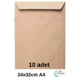 everart Zarf A4 Boyutunda Torba Zarf 24x32 Cm - 10 adet