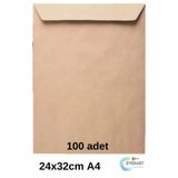 everart Zarf A4 Boyutunda Torba Zarf 24x32 Cm - 100 adet