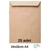 everart Zarf A4 Boyutunda Torba Zarf 24x32 Cm - 25 adet