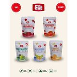 Evereat 5'li Çıtır Meyve Cipsi Seti Freeze Dry Çilek Hurma Elma Dut Kavun Atıştırmalık - 5 Adet