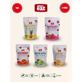 Evereat 5'Li Freeze Dry Meyve Cipsi Seti - Ananas, Frambuaz, Hurma, Elma, Kavun Çıtır Meyve Paketi