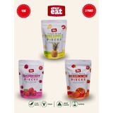 Evereat Ananas-Frambuaz-Cennet Hurması Freeze Dry Meyve Cipsi 3'lü Paket Doğal Atıştırmalık - 1 Adet
