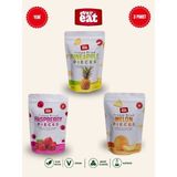 Evereat Ananas-Frambuaz-Kavun 3'lü Freeze Dry Meyve Cipsi Seti Doğal Atıştırmalık - 1 Adet