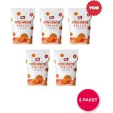 Evereat Cennet Hurması 5 Adet X 30 Gr Kuru Meyve Cipsi - Dondurularak Kurutulmuş Freeze Dry Çıtır