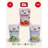 Evereat Cennet Hurması-Elma-Dut Freeze Dry Meyve Cipsi 3'Lü Paket Doğal Atıştırmalık