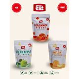 Evereat Cennet Hurması-Elma-Kavun Freeze Dry Meyve Cipsi 3'Lü Paket Doğal Atıştırmalık