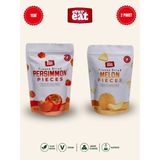Evereat Cennet Hurması-Kavun Freeze Dry Meyve Cipsi 2'li Paket Doğal Atıştırmalık - 2 Adet