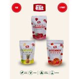 Evereat Çilek-Ananas-Cennet Hurması Freeze Dry Meyve Cipsi 3'lü Paket Doğal Atıştırmalık - 1 Adet