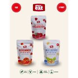 Evereat Çilek-Cennet Hurması-Dut Freeze Dry Meyve Cipsi 3'lü Paket Doğal Atıştırmalık - 1 Adet