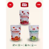 Evereat Çilek-Cennet Hurması-Elma Freeze Dry Meyve Cipsi 3'Lü Paket Doğal Atıştırmalık