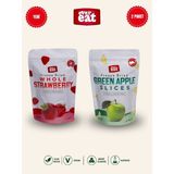 Evereat Çilek-Elma Freeze Dry Meyve Cipsi 2'li Paket Doğal Sağlıklı Atıştırmalık - 2 Adet