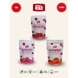 Evereat Çilek-Frambuaz-Cennet Hurması Freeze Dry Meyve Cipsi 3'lü Paket Doğal Atıştırmalık - 1 Adet