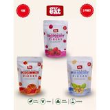 Evereat Frambuaz-Cennet Hurması-Dut Freeze Dry Meyve Cipsi 3'Lü Paket Doğal Atıştırmalık