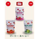Evereat Frambuaz-Cennet Hurması-Elma Freeze Dry Meyve Cipsi 3'lü Paket Doğal Atıştırmalık - 1 Adet