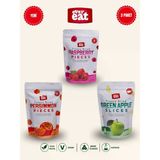Evereat Frambuaz-Cennet Hurması-Elma Freeze Dry Meyve Cipsi 3'Lü Paket Doğal Atıştırmalık