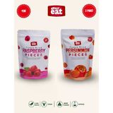 Evereat Frambuaz-Cennet Hurması Freeze Dry Meyve Cipsi 2'Li Paket Doğal Atıştırmalık