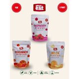 Evereat Frambuaz-Cennet Hurması-Kavun Freeze Dry Meyve Cipsi 3'lü Paket Doğal Atıştırmalık - 1 Adet