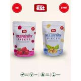 Evereat Frambuaz-Dut Freeze Dry Meyve Cipsi 2'Li Paket Doğal Atıştırmalık Seti